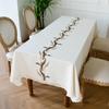 Court Tablecloth Retro Simple Thickened Three-Dimensional Embroidered Dining Table Cloth Table Mat Cover Cloth Cover Towel