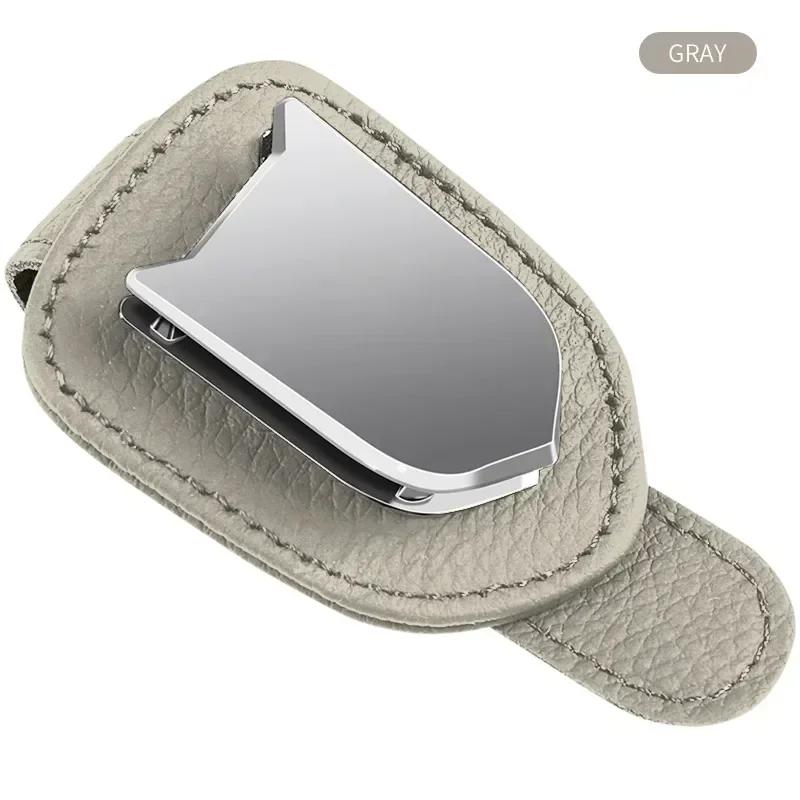 HIUWL1 Parasole per Auto Porta Occhiali Clip per Occhiali da Sole Porta Biglietti Stand Emblema Per Abarth FIAT 500 FR Stilo Doblo Tipo Lancia Musa