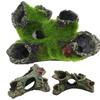 NEW Artificial Tree House Resin Ornament Moss Roots Simulation Shrimp Cave House Decor Props Crafts Arts for Fish Tank Aquarium