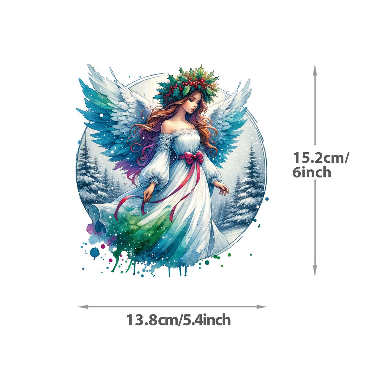 

Girl Angels Термонаклейка на одежду Diy Parches Ropa Толстовки с капюшоном Термоаппликация Наклейки на футболки Утюжок на заплатках