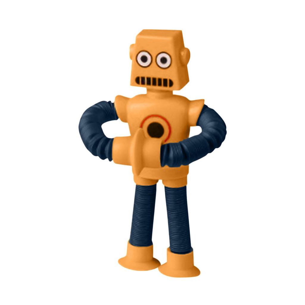 Suction Cup Telescopic Tube Robot Shape Stretch Tube Giraffe Toy Parent-Child Interactive Toy Anti-stress Squeeze Toy Home Decor