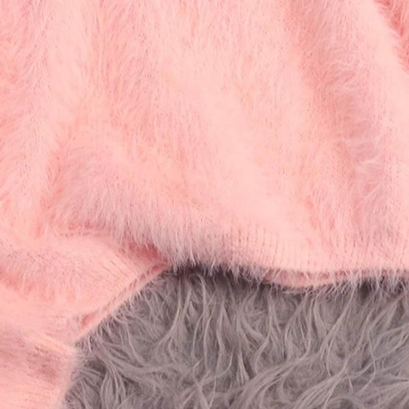 Sweater for Women Autumn Winter Thickened  Warm Knitted Stretchy Long Sleeve Oversize Tops