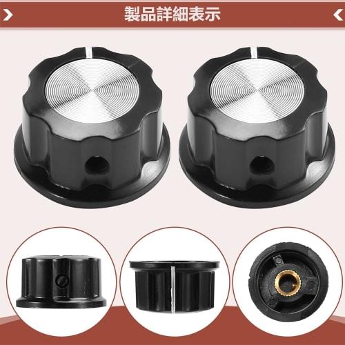 Coehaopike 15-Piece A03 Potentiometer Control Knob and 0-100 Scale Plate Bakelite Knob Scale Plate Digital Potentiometer Set