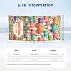 Floral Garden Theme Beach Towel Personalized Custom Name & Text Soft Quick Dry Beach Towel for Swimming Travel