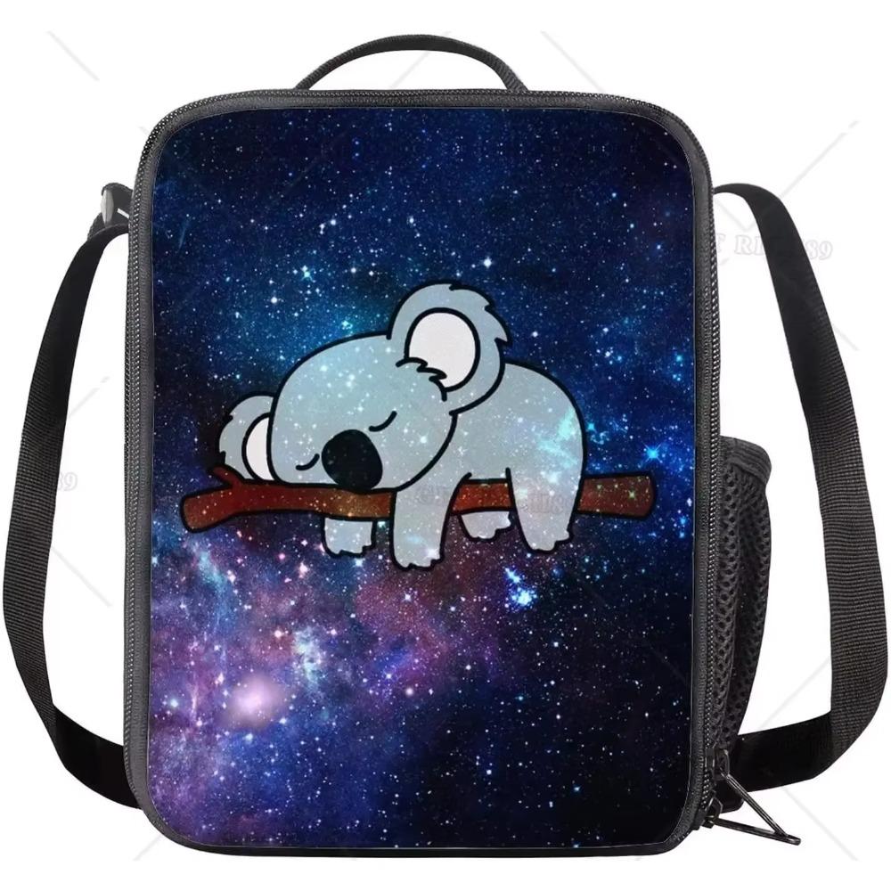 Waschbär Isolierte Lunchtasche Kühltasche Tragetasche Mahlzeitenbeutel Organizer Lunchbox für Mädchen Jungen Frauen Männer Reise Schule Arbeit Camping