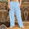 Summer Men's Linen Hip Hop Breathable Straight Leg Pants Fashion Loose Casual Sweat Pants