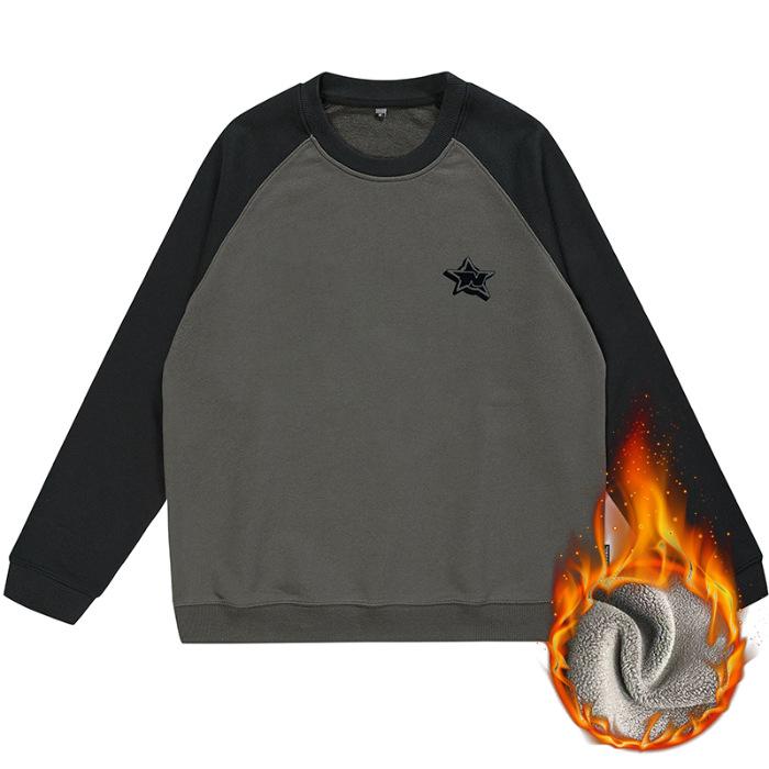 

Осенне-зимний принтованный свитер мужской свободный большой размер с длинным рукавом мужской молодежный трендовый топ футболка модный 4XL