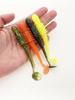 Cross Meteor Hammer 5-Piece Bionic Soft Lure Set, 10cm/6g T-Tail Worm Bait for Fishing.