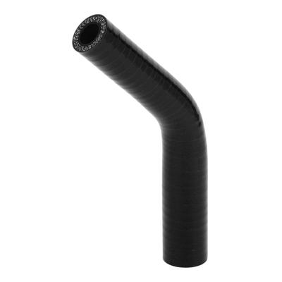 X AUTOHAUX 1pc Inner Diameter 13-19mm Length 90mm 45 Degree Black Silicone Hose Silicone