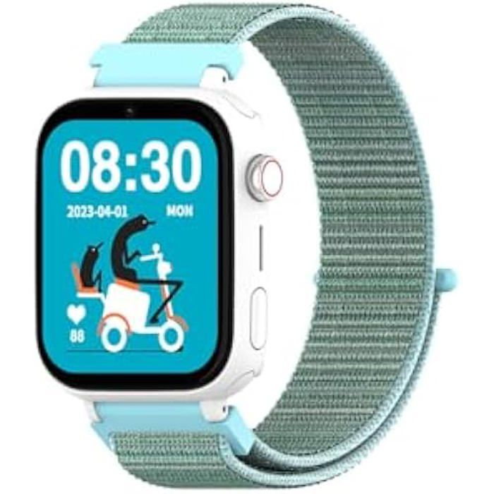 Montre Connectée Enfant - DCU TECNOLOGIC - GPS - Appels Vidéo - Bouton SOS - Étanche IP67