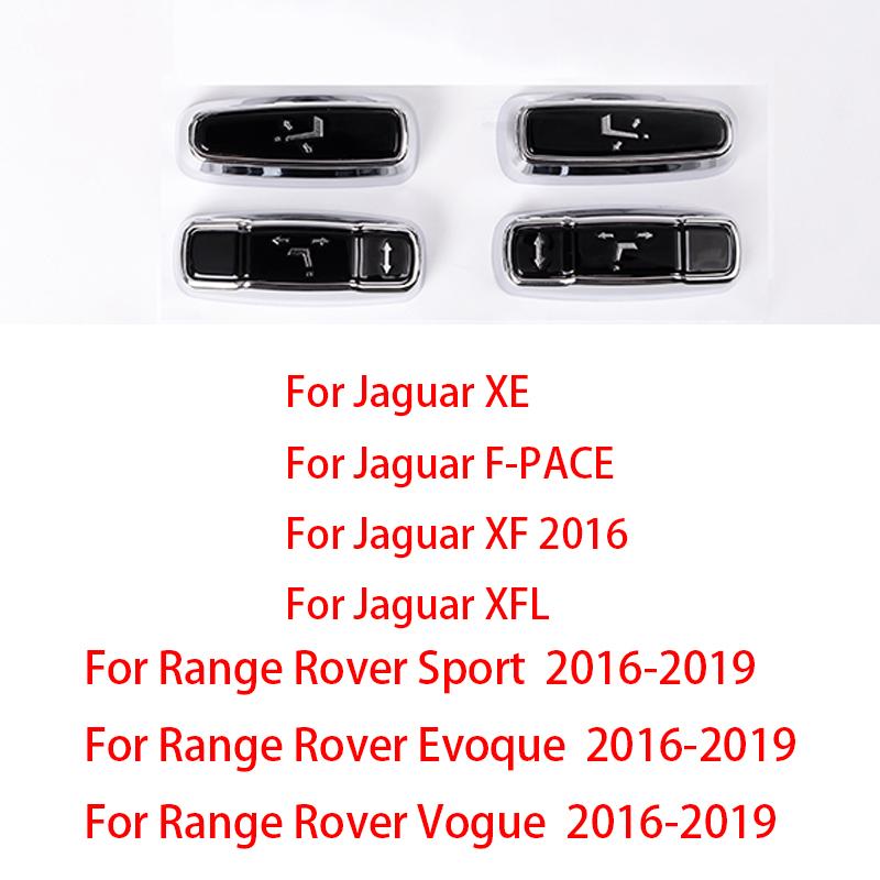 Car Seat Side Adjustment Button Cover Trim Parts for Land Rover Discovery 5 RRS Evoque Vogue Velar Discovery Sport for Jaguar style 1