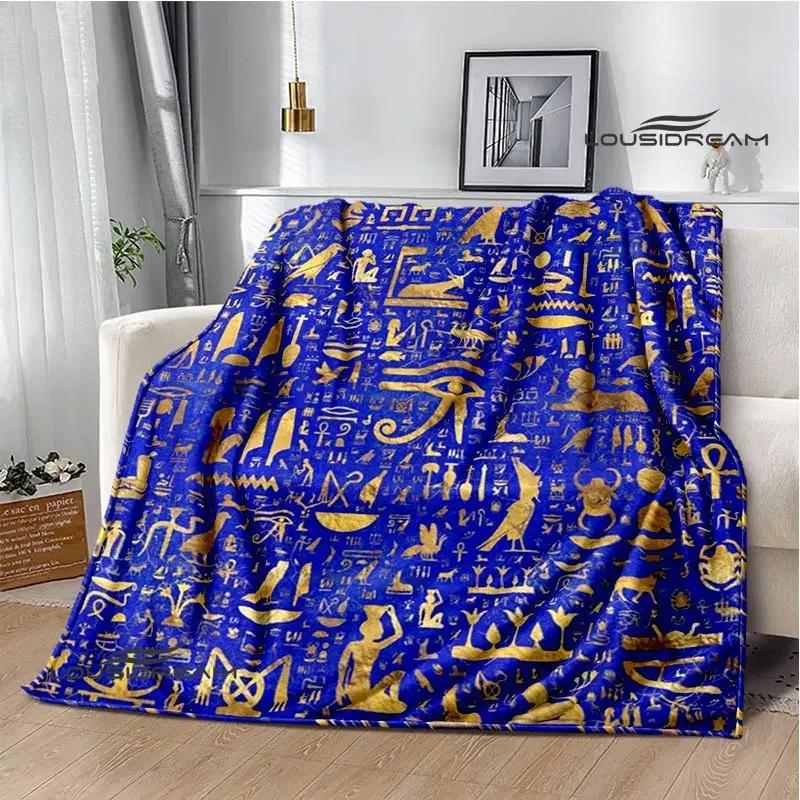 3D Egyptian Pharaoh Oracle Black Cat Printed Blanket Warm Flannel blankets Home bed linings blankets for beds Birthday Gift