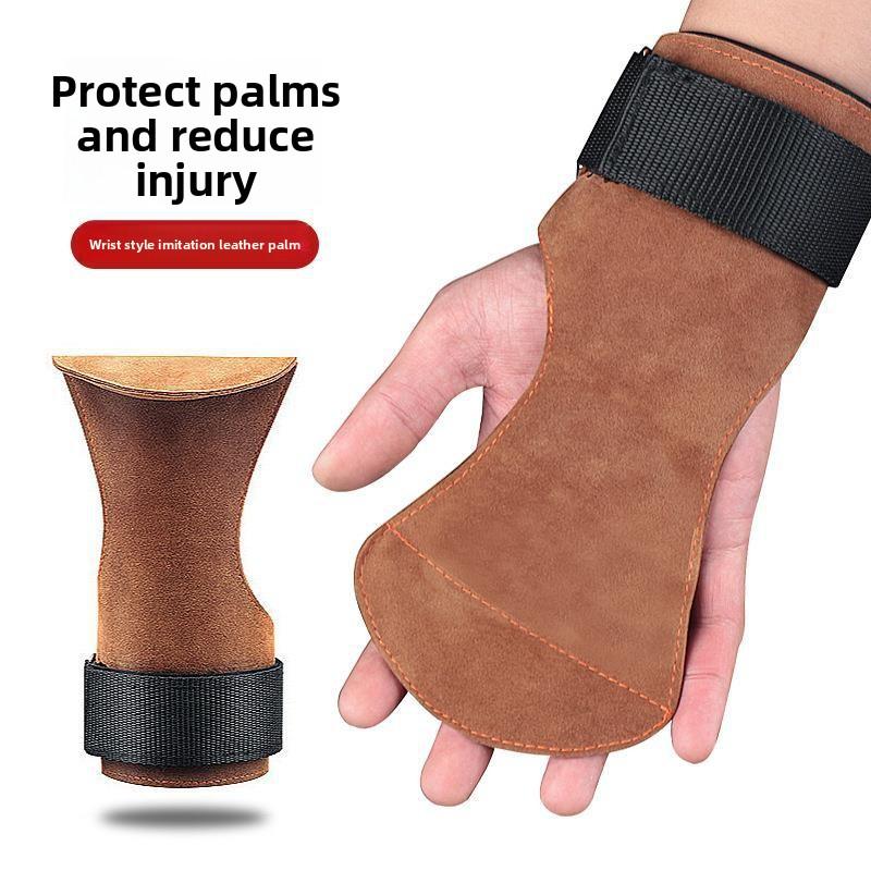 New Palm Care Imitation Cowhide Wrist Care Fitness Weight Lifting Equipment Deadlift Grip Belt Protective Gear Supplies