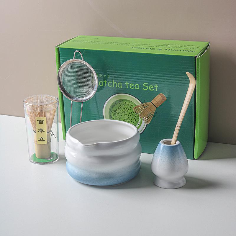 

1-7 шт. Японский набор для матча с керамической чашей, бамбуковым венчиком для матча и ложкой для чая, инструменты и аксессуары для самостоятельного приготовления чая
