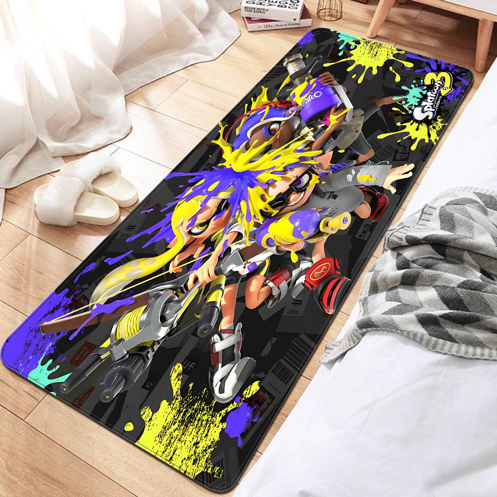Competitive Game S-Splatoon PVP Kitchen Mat Kids Room Bedroom Decoration Balcony Anti-Slip Doormat Living Room Alfombra