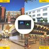 Intelligent Biometric Fingerprint Password Attendance Machine Employee Checking-in Recorder 2.4 Inch   LCD Screen   5V Time Attendance Clock