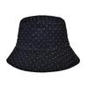 Pălărie de pescar nouă cu strasuri pentru femei, pentru cap mare și față mică, Pălărie tip găleată, Stil coreean, Casual, Versatilă, Pălărie tip vas, Trendy