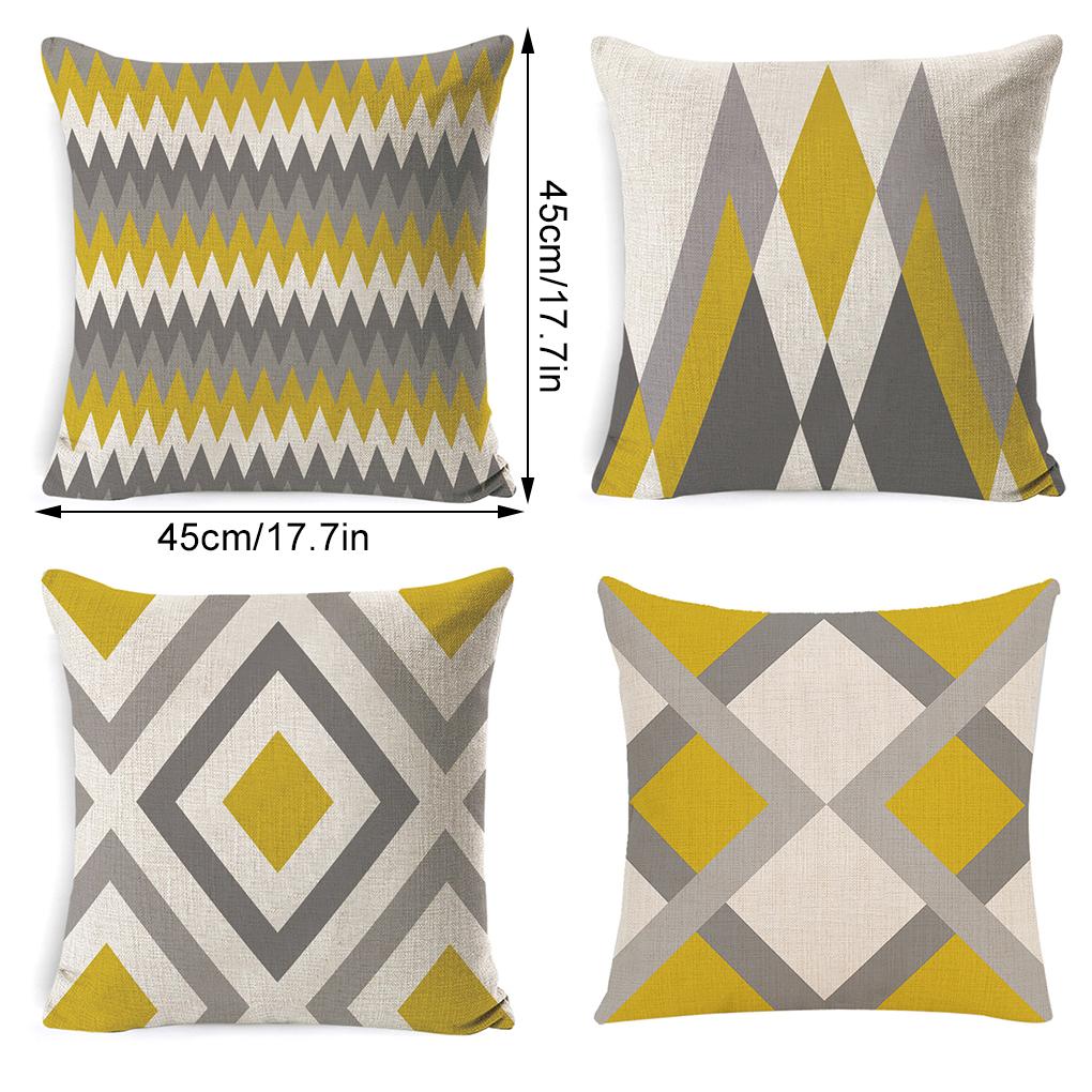 No Fading And No Fraying Geometric Pattern Cushion Cover Decoration Choice Home Decor Cushion Pillow