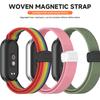 Elastic Nylon Band For Xiaomi Band 10/9/8 Magnetic Braided Sport Band For Miband 10 9 8 NFC Smartwatch Replacement Bracelet