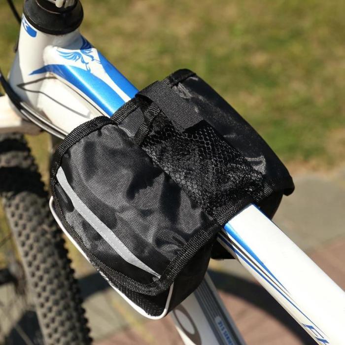 Bicycle Bag Bike Cycling Front Frame Tube Handlebar Pannier Double Pouch Phone Bag Polyester Bolsa Bicicleta