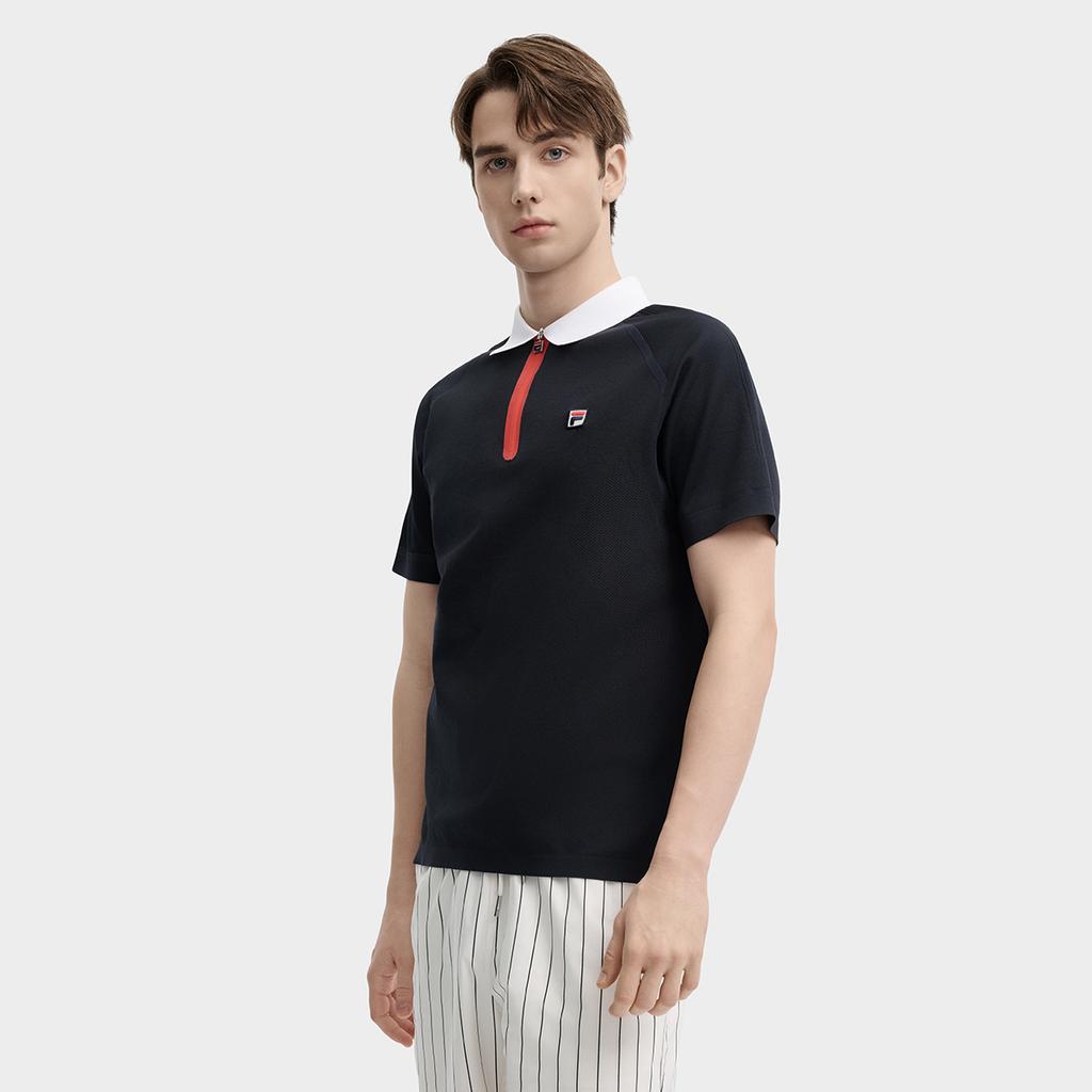 New FILA Polo Shirt Men's Legend Blue F11M437104FNV