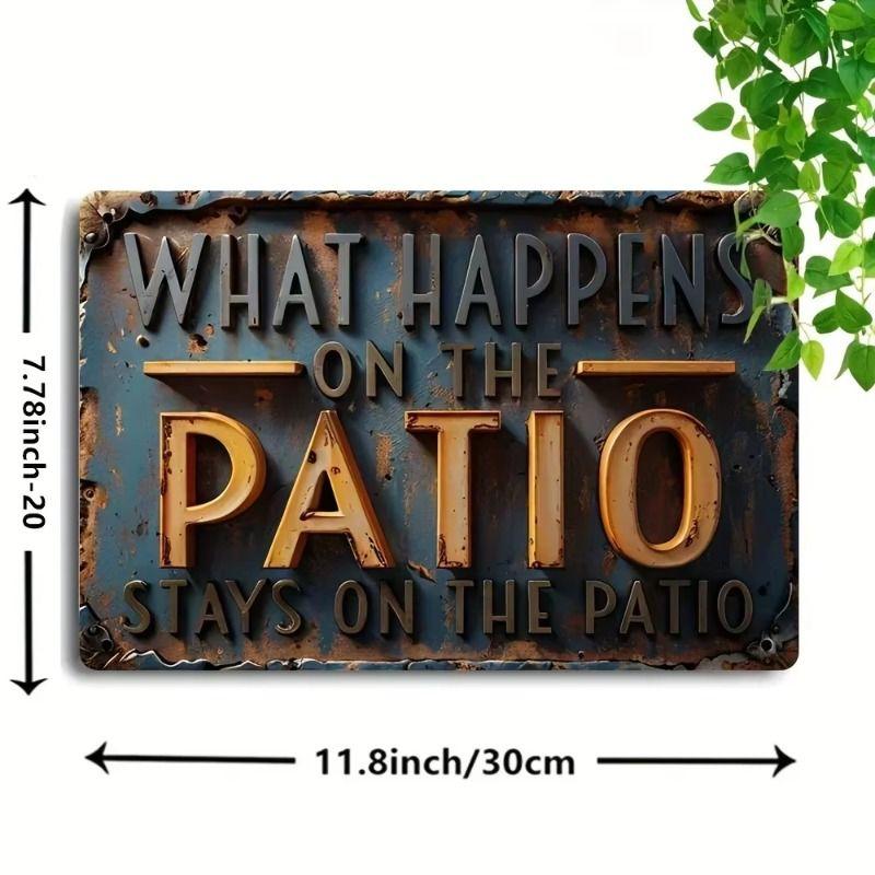 

Metal Wall Art Home Decor Tin Sign Plaque 20x30cm