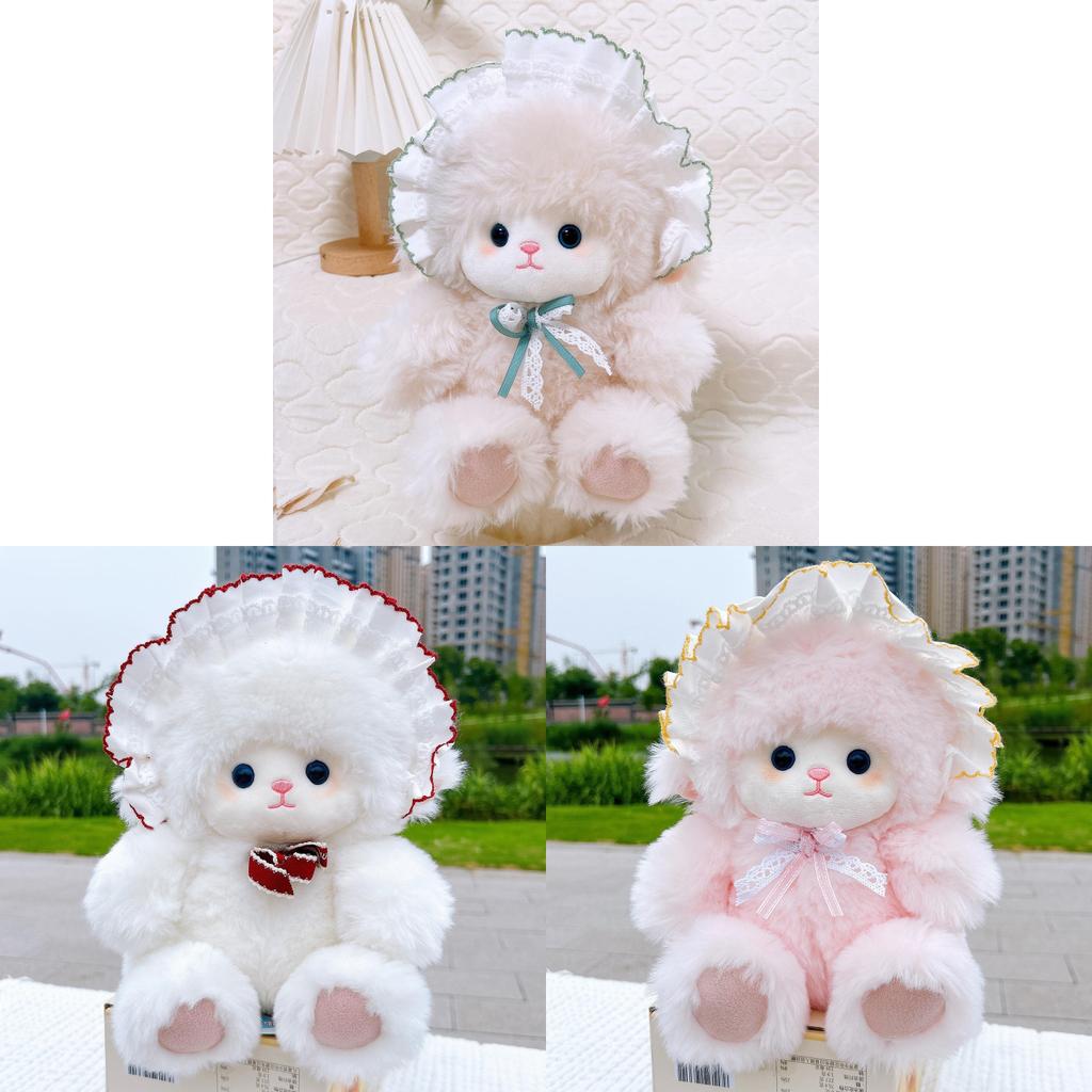 Cute Sheep Plush Toy With Polyester Fiber For Kids Comfort And Sleep Aid
