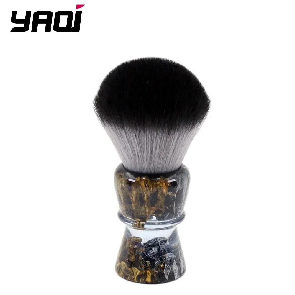 

YAQI ROCKS Men s Wet Shaving Brush 28mm Synthetic Hair Resin Handle for Smooth Facial Shaving