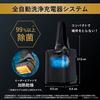 Panasonic Lambda Dash PRO Mens Shaver 6-Blade Fully Automatic Cleaning ChargerSemi-Hard Case Included Can Shave While Charging Craft Black ES-LS9Q-K