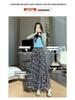 Women's Retro Plaid A-line Skirt: 2026 Spring Mid-length, Irregular Hem