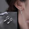 VENTFILLE 925 Sterling Silver Geometry Hoop Earring for Women Minimalism Classic Office Versatile Fashion Jewelry Gift Dropship
