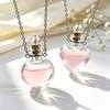 Water Drop Shape Vial Pendant Necklace Openable Mini Bottle Necklace  Birthday Gifts