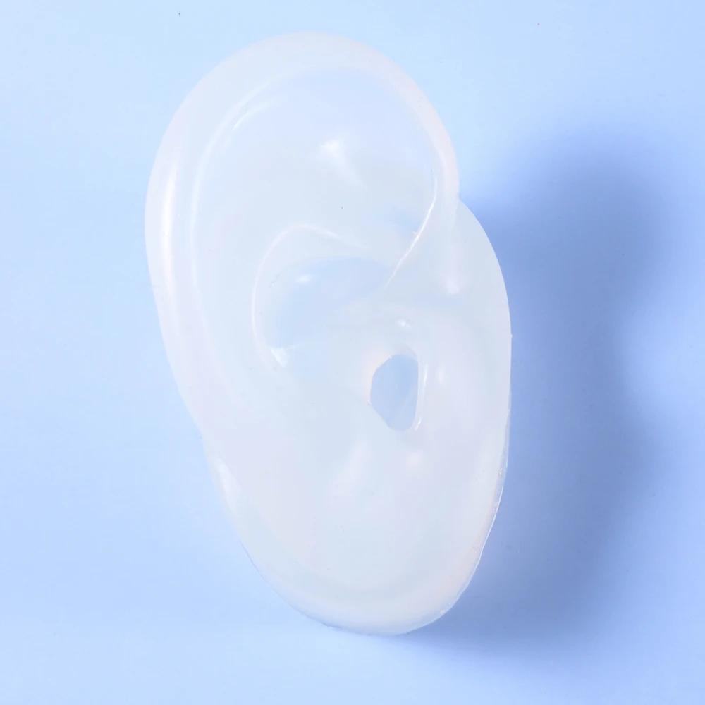 Acrylic Earring Display Stand with Soft Silicone Ear Model Jewelry Display and Storage