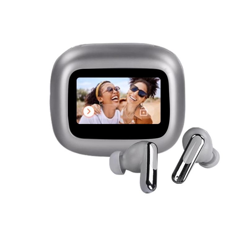 

Новая кросс-граничная Bluetooth-гарнитура с клипсой Индикатор питания Зарядное отделение Bluetooth-гарнитура Мини-спортивная Bluetooth-гарнитура серый