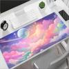 Dreamy Starry Night Landscape Desk Mat Waterproof Nonslip Extended Mouse Pad