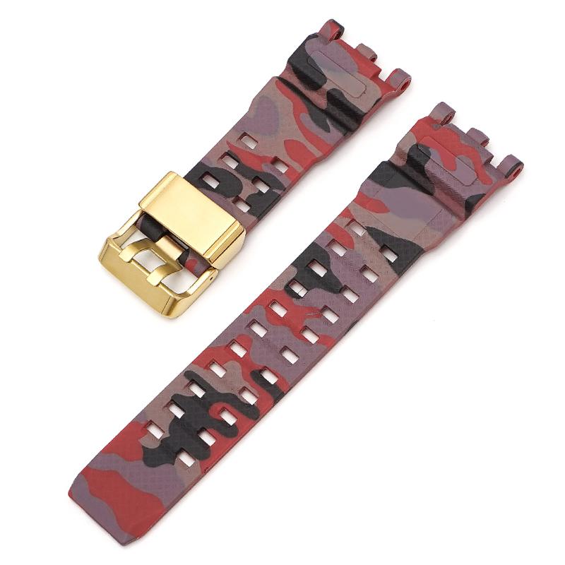 Für Casio g-shock GWG-2000 GWG2040 Ersatzband Edelstahlschließe Zubehör Band Gürtel Silikonkautschuk Uhrenarmband Armbänder