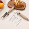 Herramienta Descorazonador de Frutas de Acero Inoxidable, Descorazonador Ajustable para Pimientos, Extractor de Huesos de Cocina para Dátiles, Tomate, Patata, Pera, Uvas
