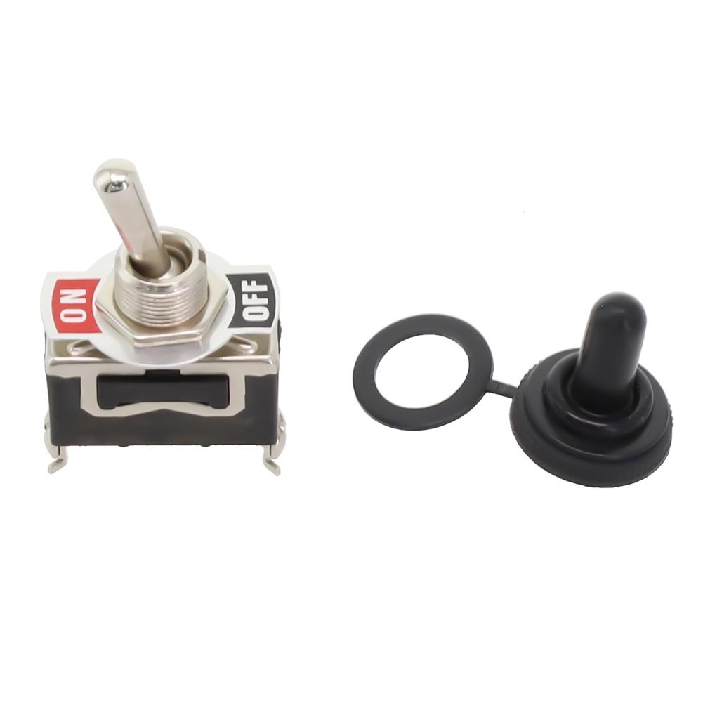 12V SPST For Toggle Switch with Silver Contacts 50000 Cycle Mechanical Life