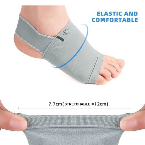 Upgraded Metatarsal Compression Arch Support Sleeves with Internal Gel Pads, Arch Support Brace for Flat Feet & Plantar Fasciitis Pain Relief - Women