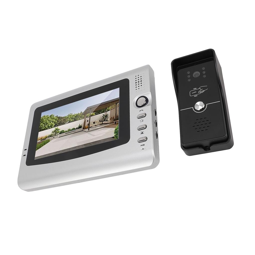Video Doorbell 7 Inch Color Screen Clear Image Visual Intercom Doorbell Security System for Home Indoor EU Plug 100 to