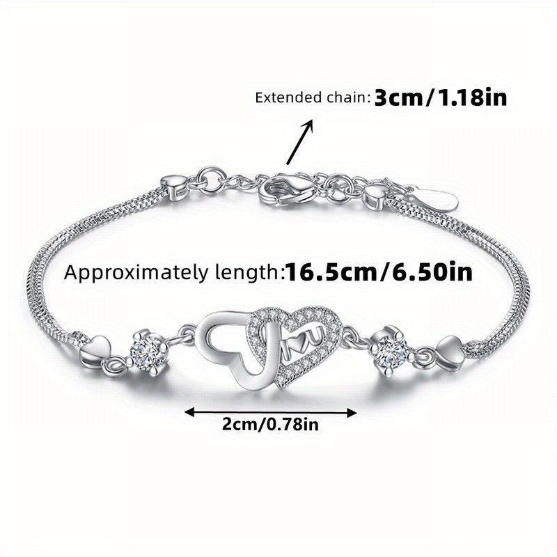 

Daughter Love Heart Bangle From Mom, Elegant Birthday Jewelry With Gift Box & Card, Sentimental Memorial Gift For Special Days United States