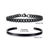 Men's 2pcs Set Simple Fashion Cuban Snake Link Chain Bracelet Stainless Steel Open Cuff Bangle Punk Hip Hop Jewelry Set Gifts