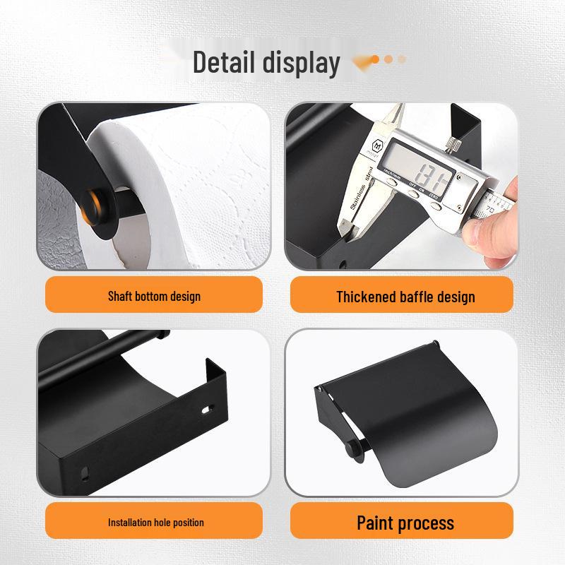 Stainless Steel European-Style Waterproof Tissue Holder for Bathroom