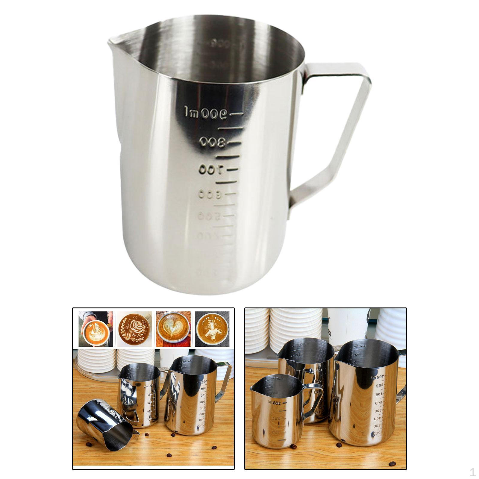 Чашка для сливок Эспрессо Латте Арт Инструмент Кофейный Кувшин Кувшин для наливания молока для 900ml