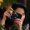 PU Leather Instant Camera Case Shockproof Anti Scratch Storage Bag Solid Color Portable for Kodak Mini Shot 3 Retro C300R