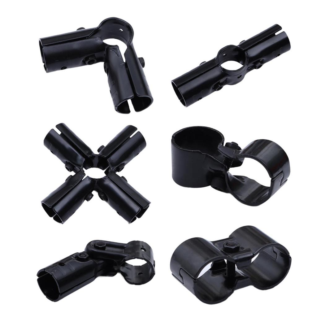 Pipe Connector Clamp Pipe Joint Component Black,Rust Resistant Sturdy Pipe