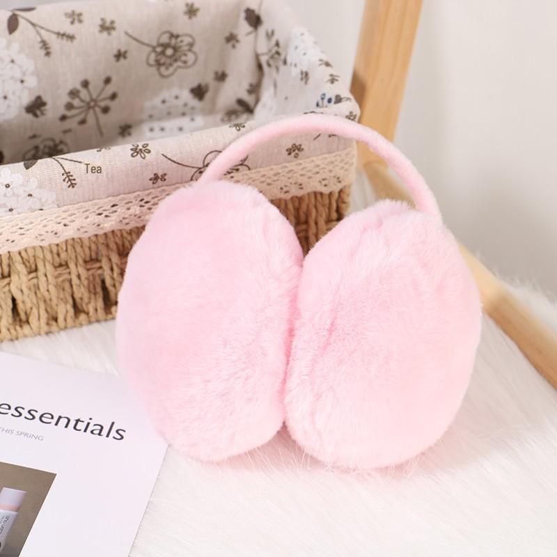Women's Winter White Plush Windproof Ear Muffs - Warm, Cold-Proof, Velvet-Lined, Anti-Freeze.