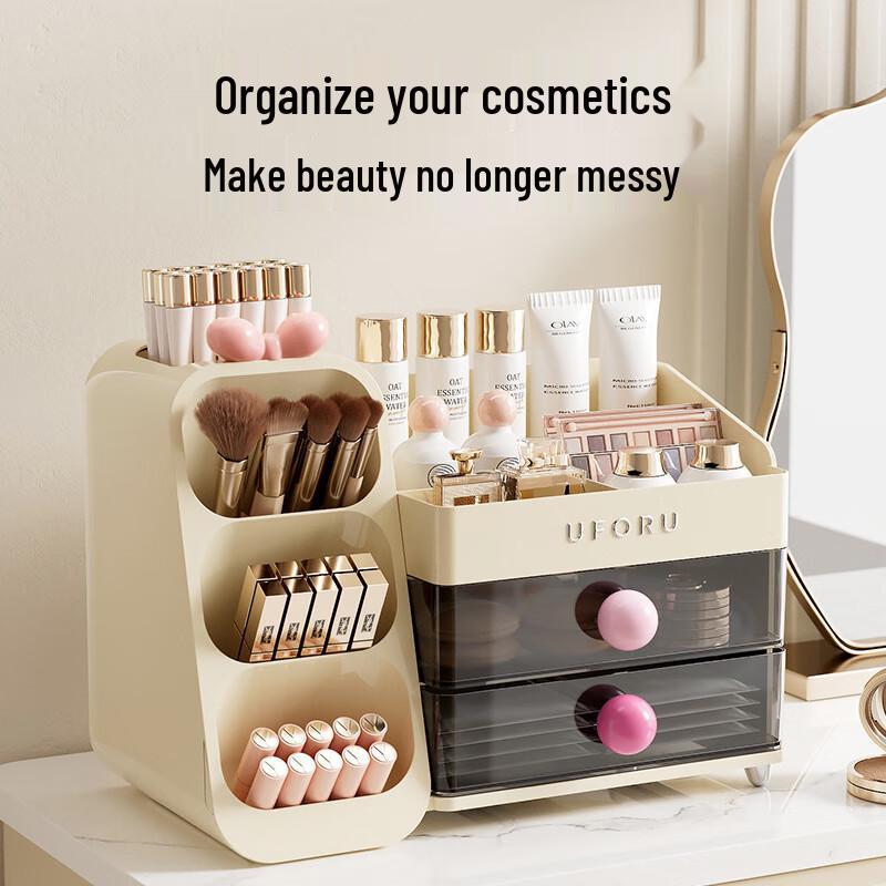 Transparent Multi-functional Desktop Cosmetic Organizer