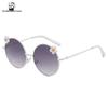 Korean Sweet Flower Style Children's Metal Sunglasses: Fashionable Beach & Photography Accessories