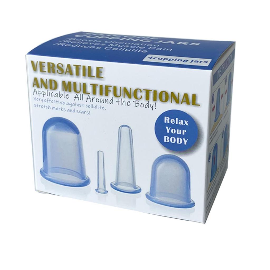 Silicone Transparent Negative Pressure Cupping Device for Home Massage and Moisture Absorption